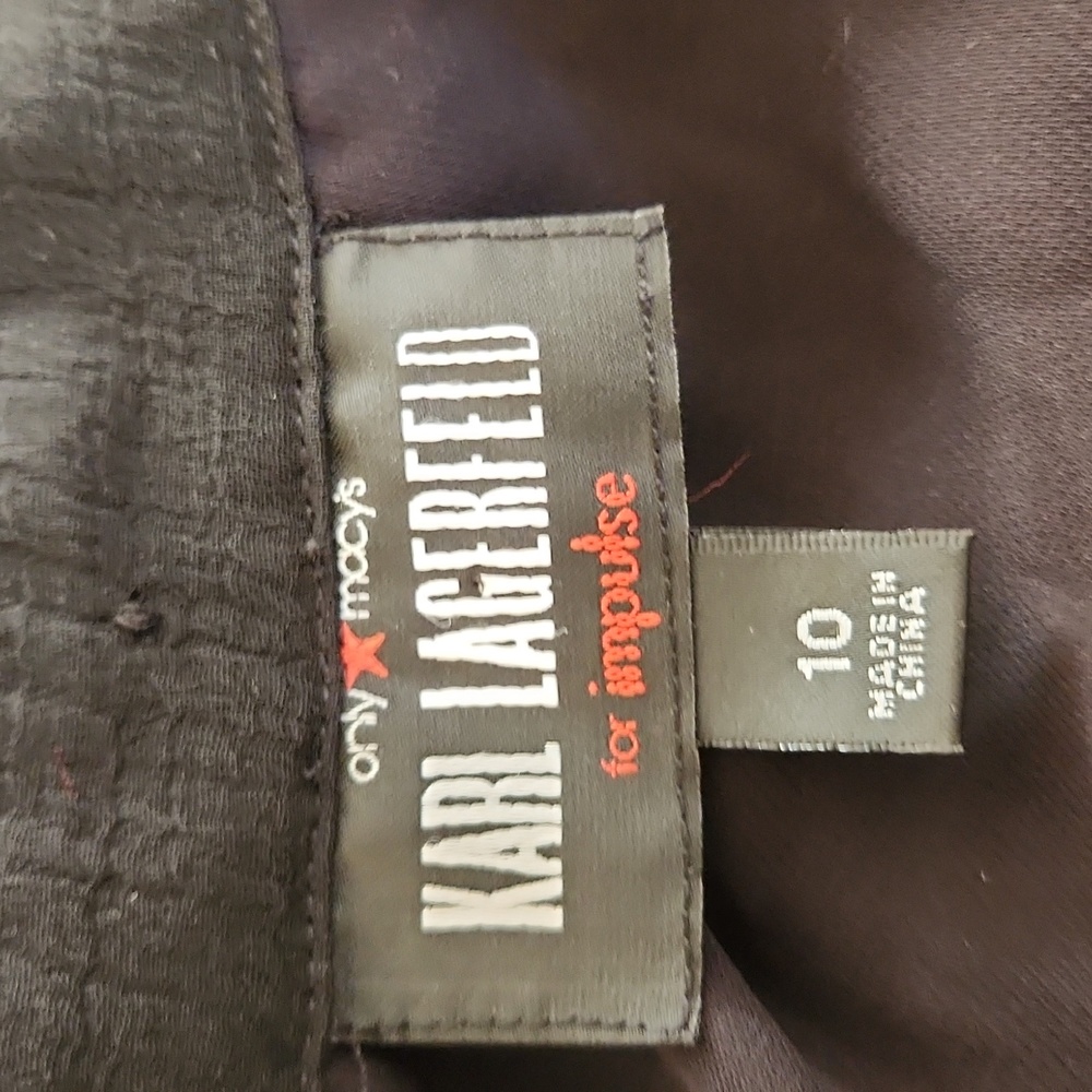 Karl Lagerfeld Black Dress - Size 10 - Picture 9 of 11